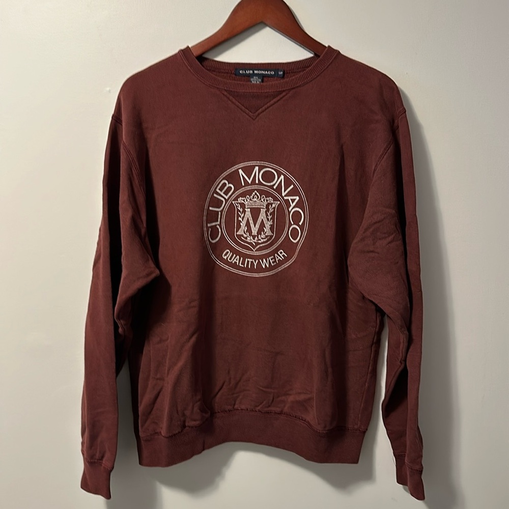 Vintage Club Monaco sweatshirt sz small EUC